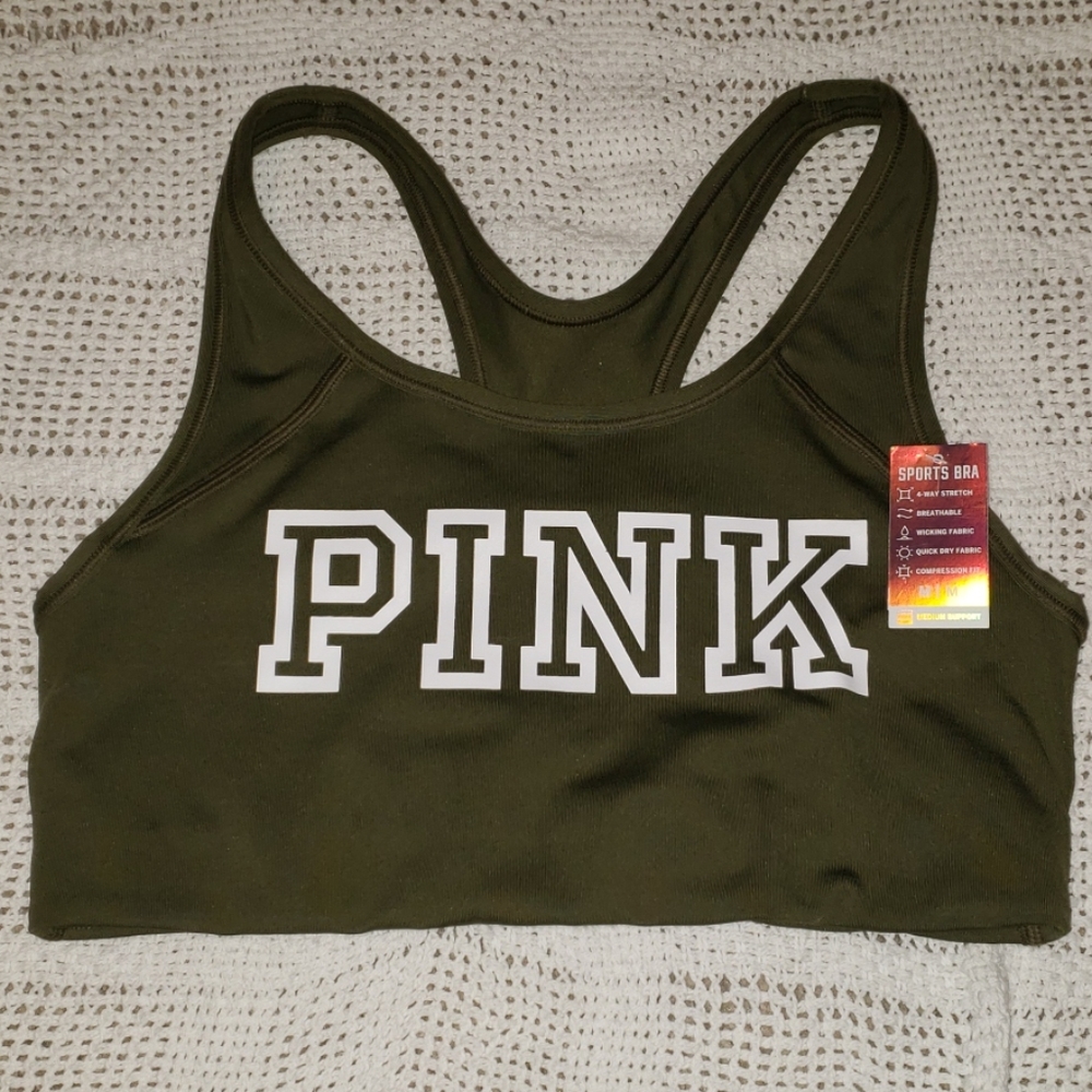 Pink Sports bra